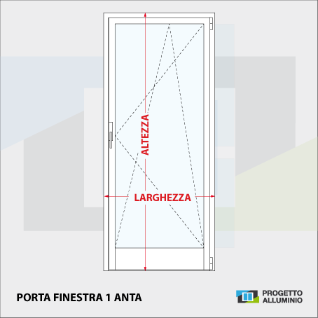 portafinestra 1 anta